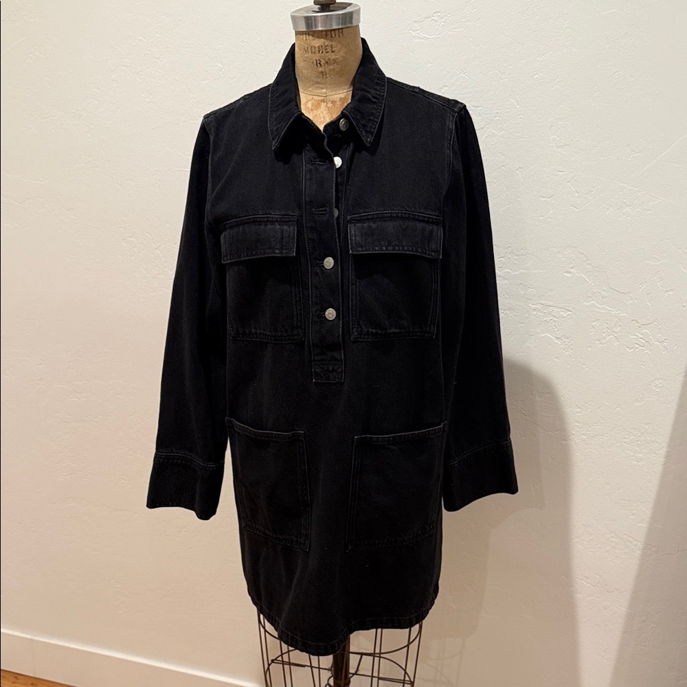 Madewell Black Denim Dress